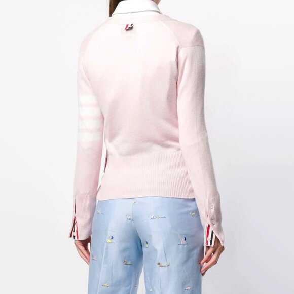 Thom Browne Pink Cashmere Cardigan, size 42 (fits like a fitted size Small). - Picture 5 of 15